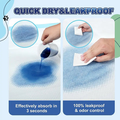 Extra Large Puppy Pads 100 Count – Super Absorbent Leak-Proof Dog Training Pee Pads Quick Dry