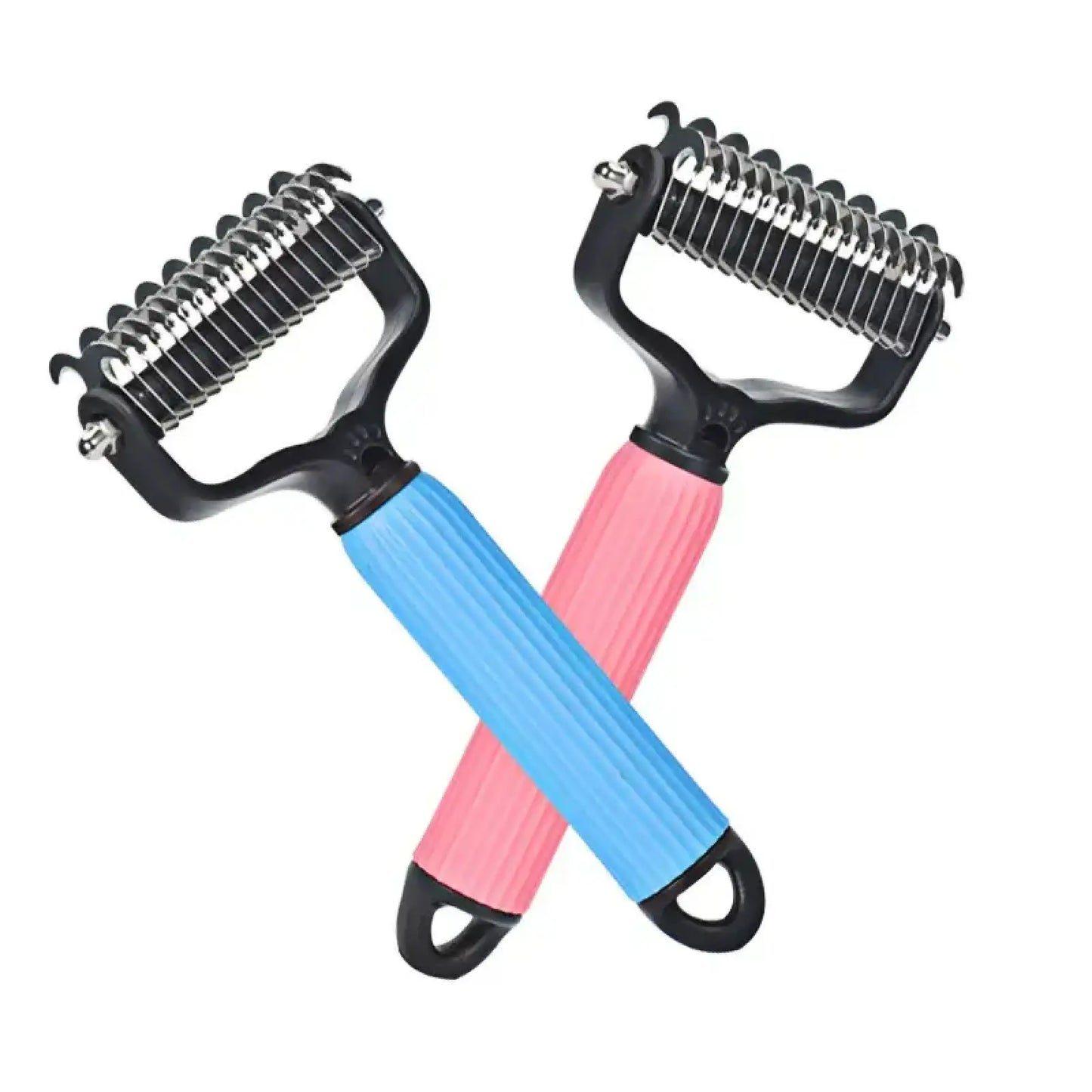 Pet Grooming Tool, Universal Detangling Comb for Dogs, Stainless Steel Double-Sided Design, Effective Shedding Removal & Matted Hair Tamer