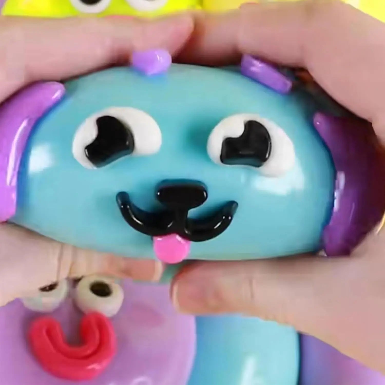 Squishy Cutie Toy ,Funny Face Dog Face Squishy Soft Multisensory Stress Relief for Anxiety Portable Sensory Decompression