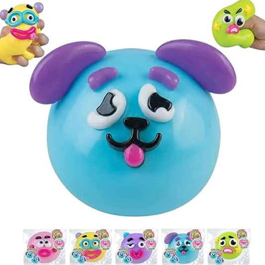 Squishy Cutie Toy ,Funny Face Dog Face Squishy Soft Multisensory Stress Relief for Anxiety Portable Sensory Decompression