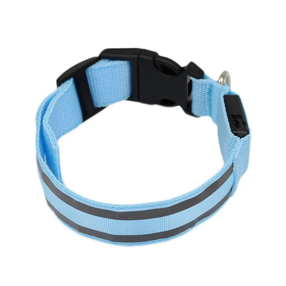 LED Dog Collar Light up USB Rechargeable Adjustable Comfortable Soft Mesh Safety Collar for Small Medium Large Dogs