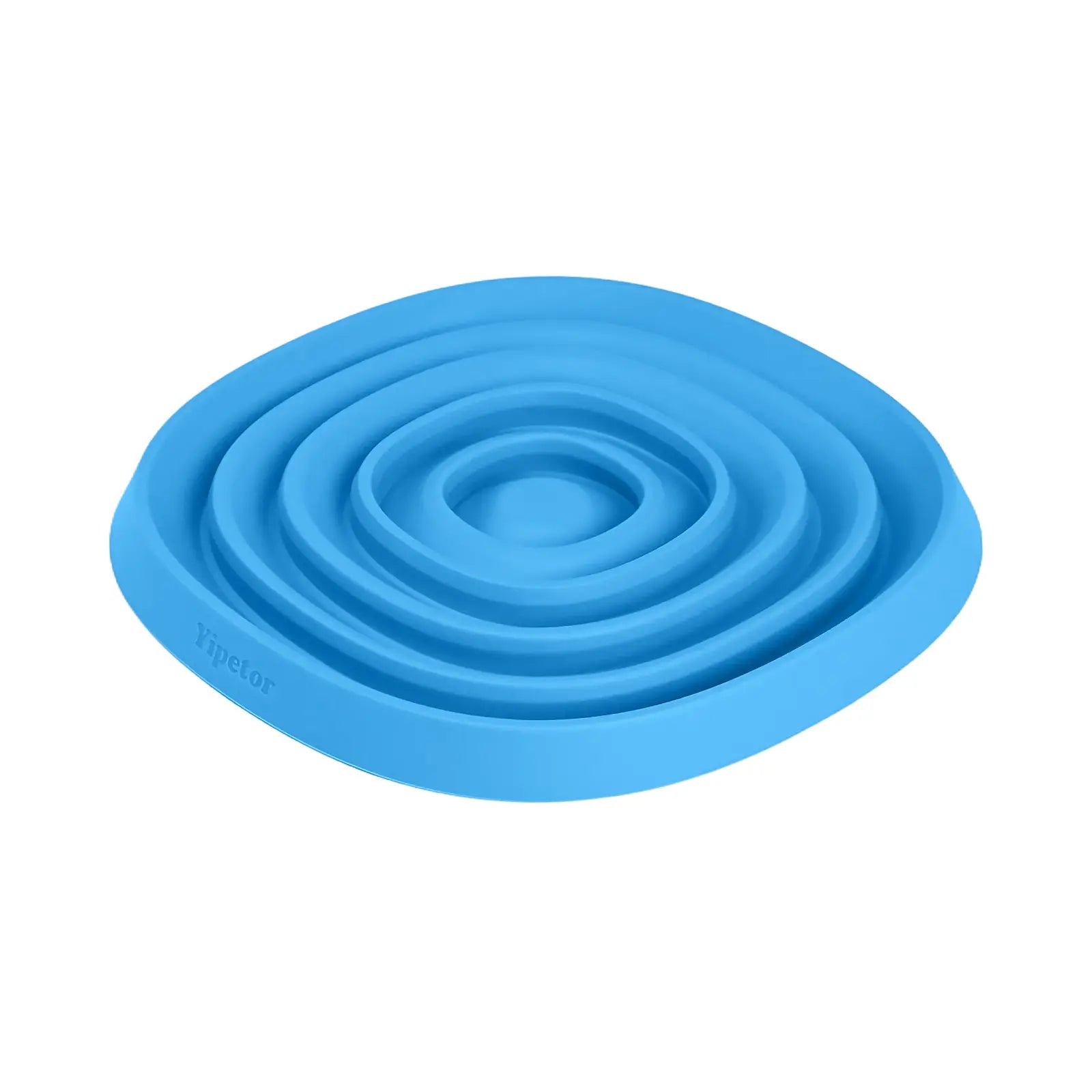 Zen Disc: Sensory Calming Tool for Anxious Paws Lick Mat & Slow Feeder,Funnel-Center Foldable Silicone Lick Pad,Bpa Free, Easy to Clean & Dishwasher Safe, Puzzle Feeder for Semi-Moist Treats