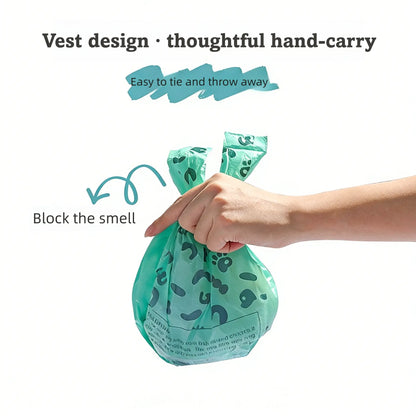 Double-Layer Dog Poop Bags with Paper Towels, Value Pack, 50 Bags Strong Waste Bag for Dogs, Eco-Friendly Pet Waste Bags