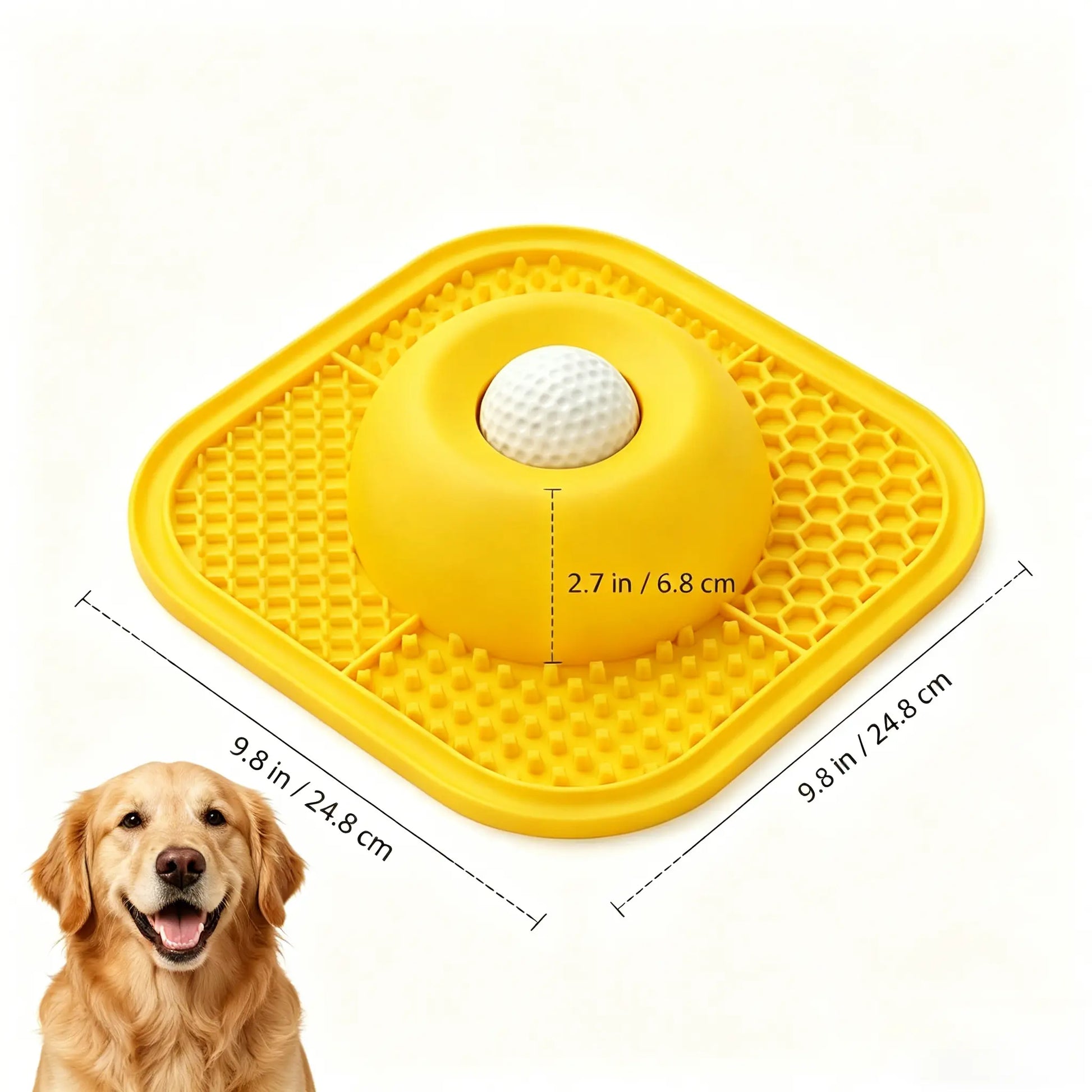 Slow Feeding Enrichment Bowl with Licking Mat & Rolling Ball, Strong Suction Base, Ideal for Bone Broth & Yogurt Feeding, Relieves Anxiety and Boosts Mental Enrichment for Dogs