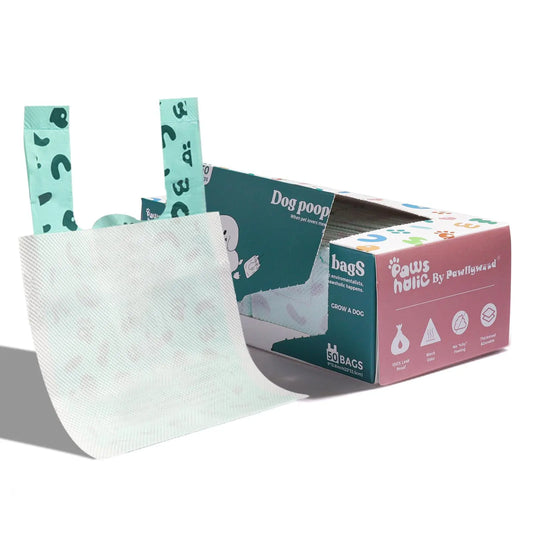 Double-Layer Dog Poop Bags with Paper Towels, Value Pack, 50 Bags Strong Waste Bag for Dogs, Eco-Friendly Pet Waste Bags