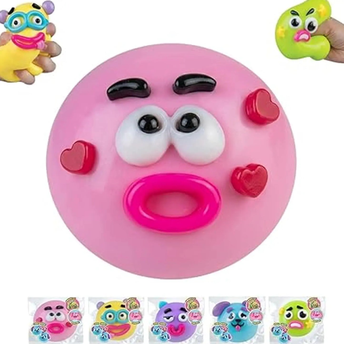 Squishy Cutie Toy ,Funny Face Dog Face Squishy Soft Multisensory Stress Relief for Anxiety Portable Sensory Decompression