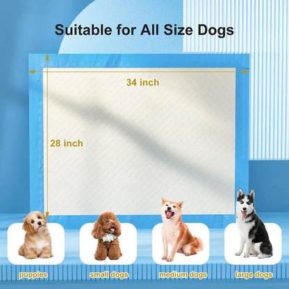 Extra Large Puppy Pads 100 Count – Super Absorbent Leak-Proof Dog Training Pee Pads Quick Dry