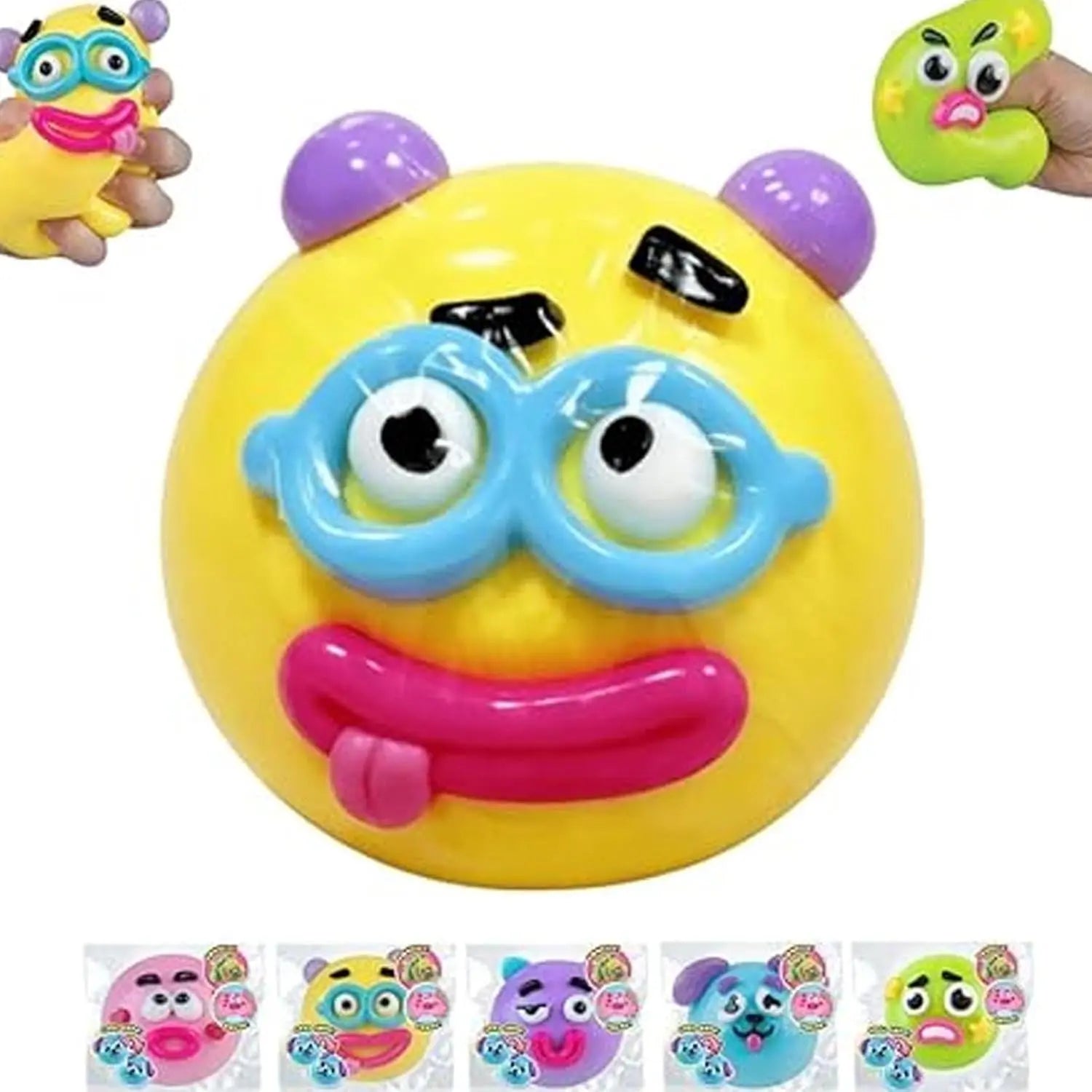 Squishy Cutie Toy ,Funny Face Dog Face Squishy Soft Multisensory Stress Relief for Anxiety Portable Sensory Decompression