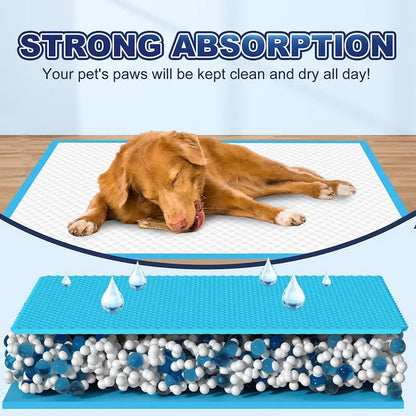Extra Large Puppy Pads 100 Count – Super Absorbent Leak-Proof Dog Training Pee Pads Quick Dry