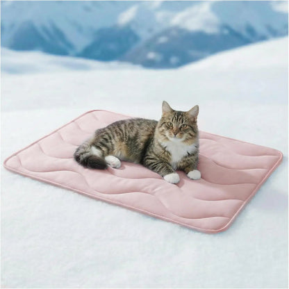 Dog Cooling Mat for Large Dogs, 30"X20" Self Cooling Pet Cooling Mat for Dogs & Cats, QMAX>0.5, Thickened Cool Fiber, Cooling Pad for Dog Bed, Durable Portable Indoor/Outdoor Summer,Blue