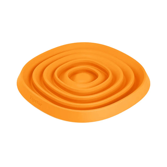 Zen Disc: Sensory Calming Tool for Anxious Paws Lick Mat & Slow Feeder,Funnel-Center Foldable Silicone Lick Pad,Bpa Free, Easy to Clean & Dishwasher Safe, Puzzle Feeder for Semi-Moist Treats